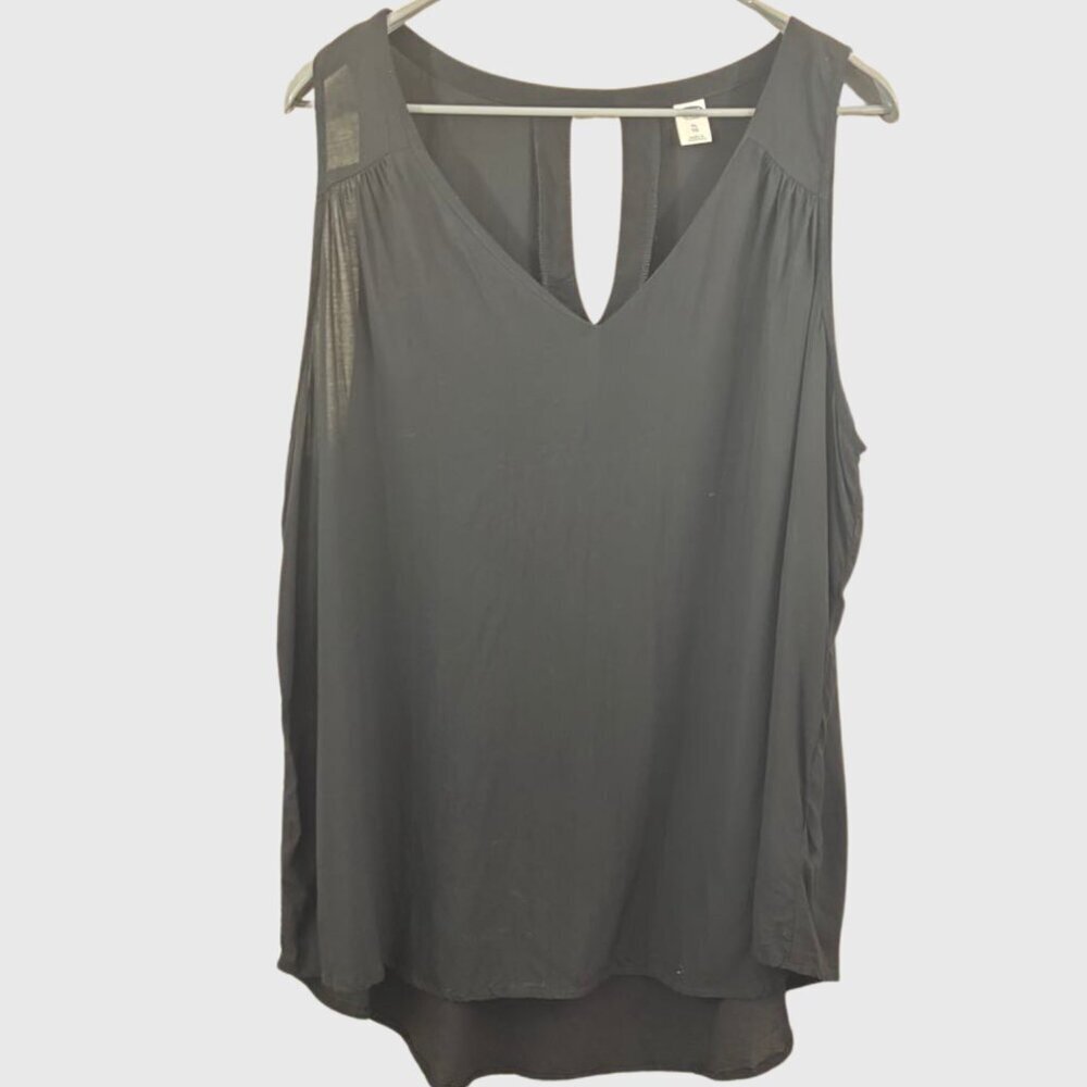 Old Navy Women's XL Black Sleeveless Viscose Blouse